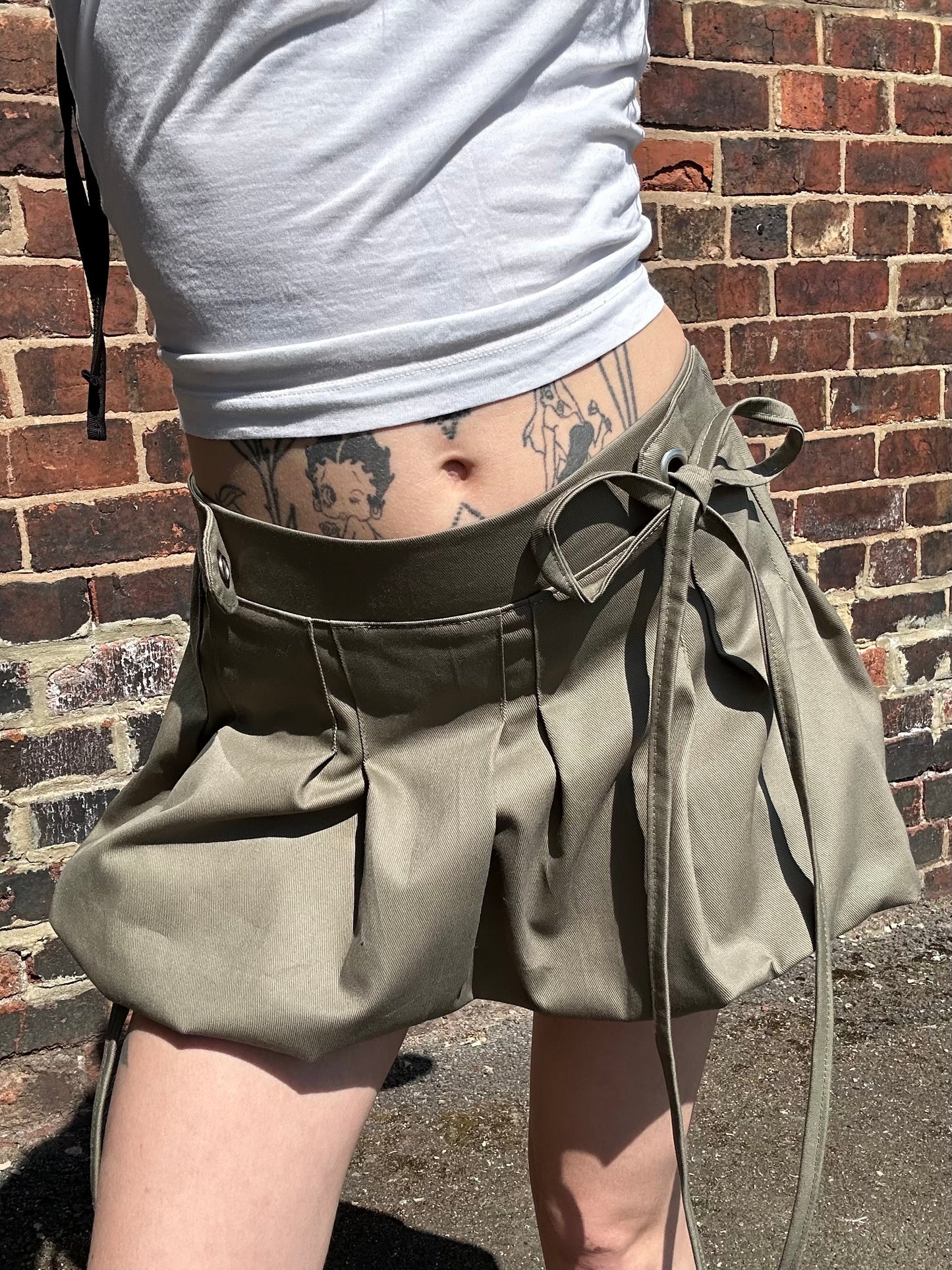 Box pleat two way skirt