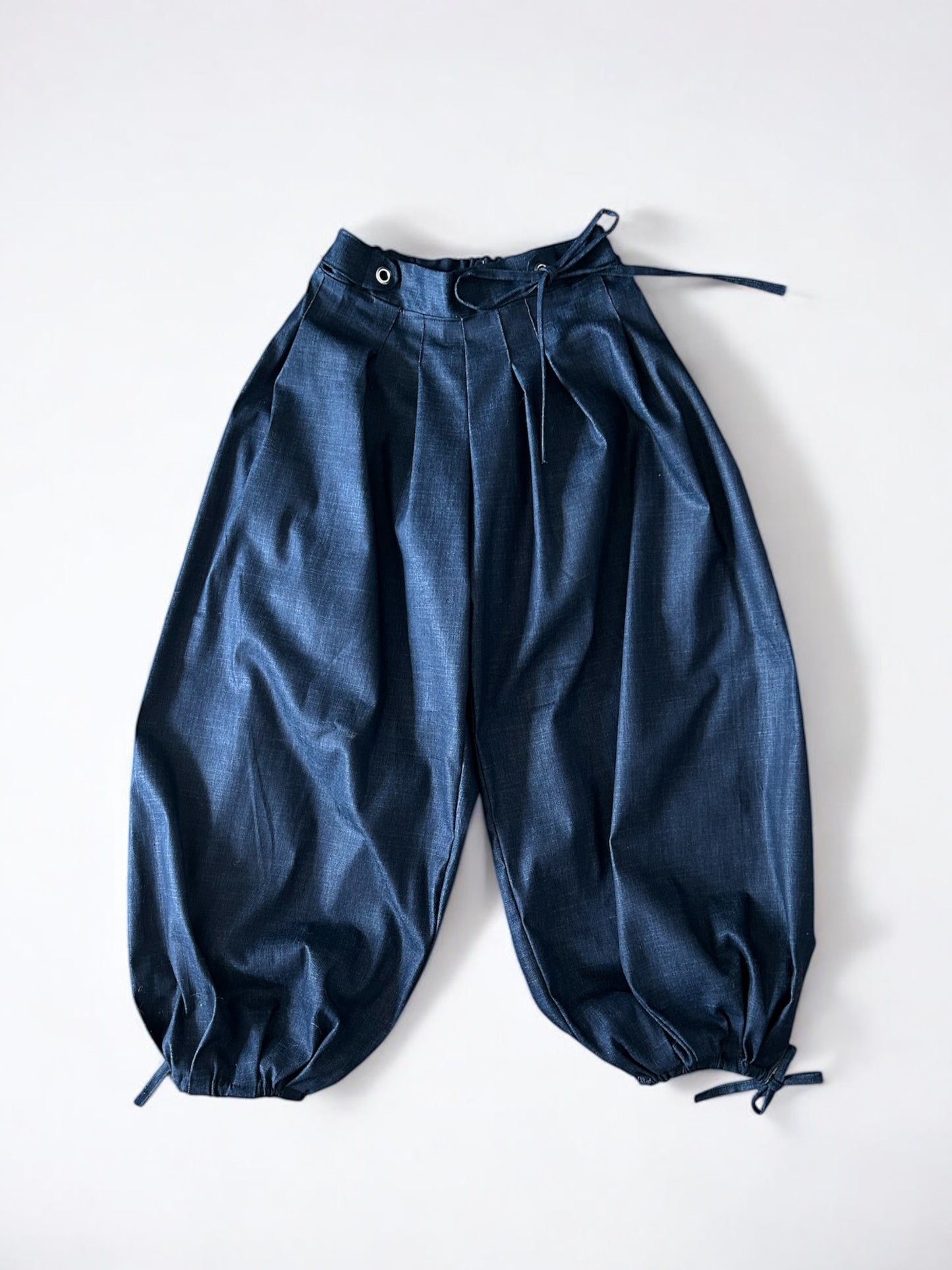 Box pleat baggies - Denim