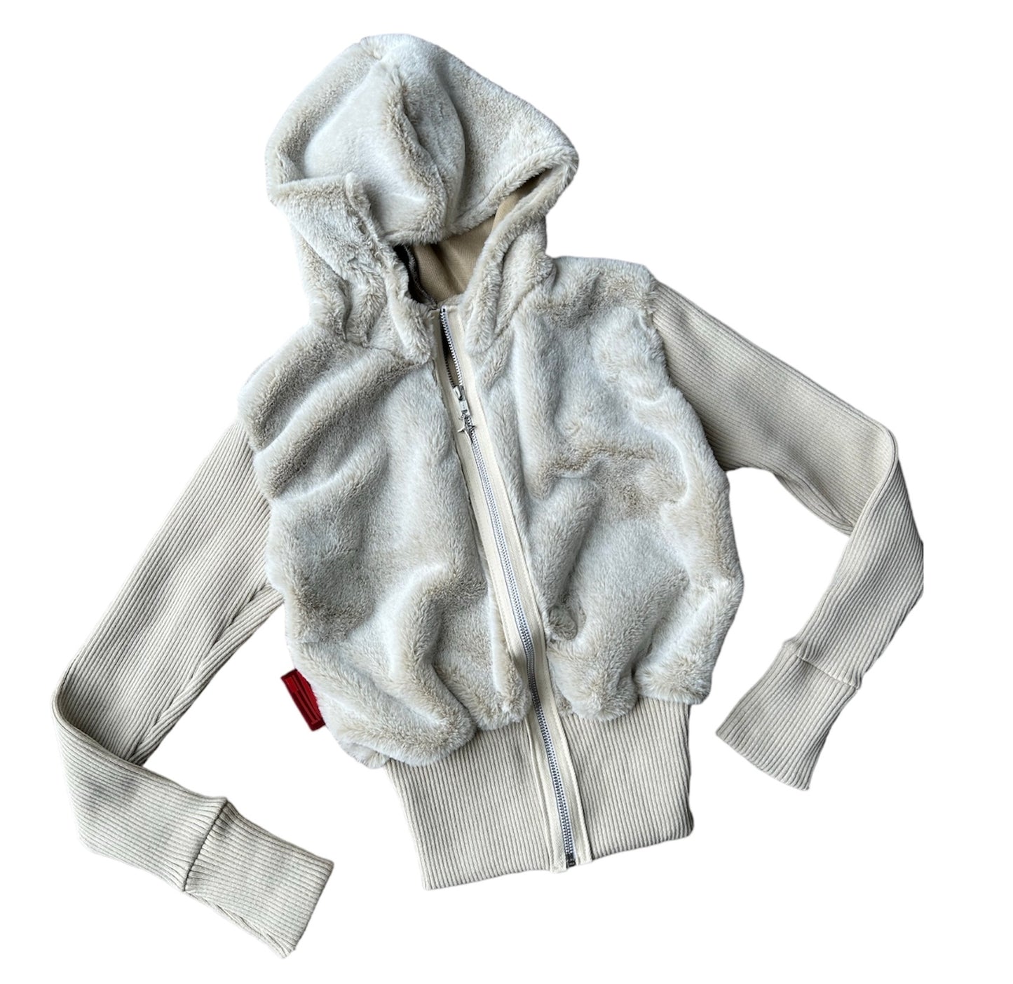 Plushy rib hoodie
