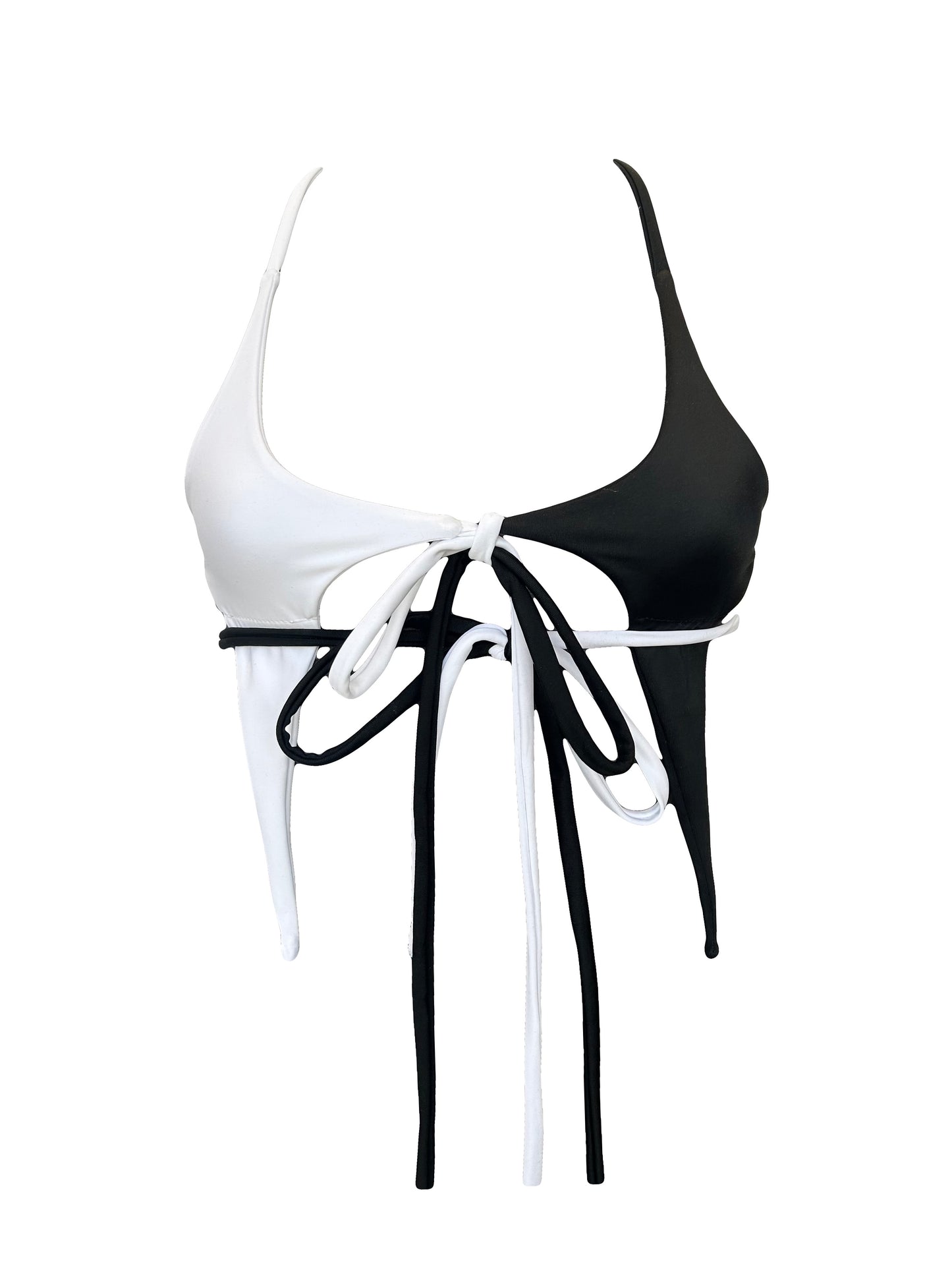 Two colour nova kini top