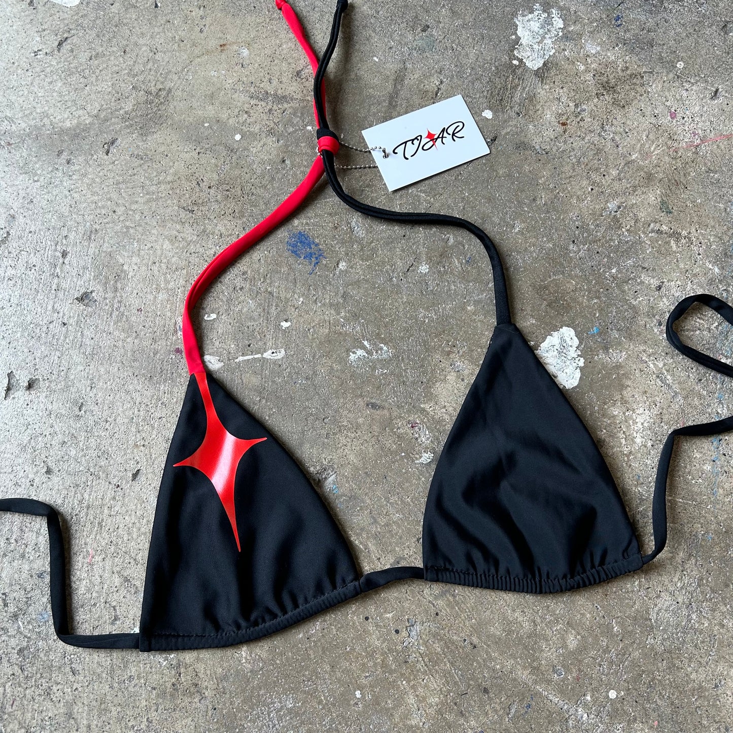 SALE black & red kini TOP