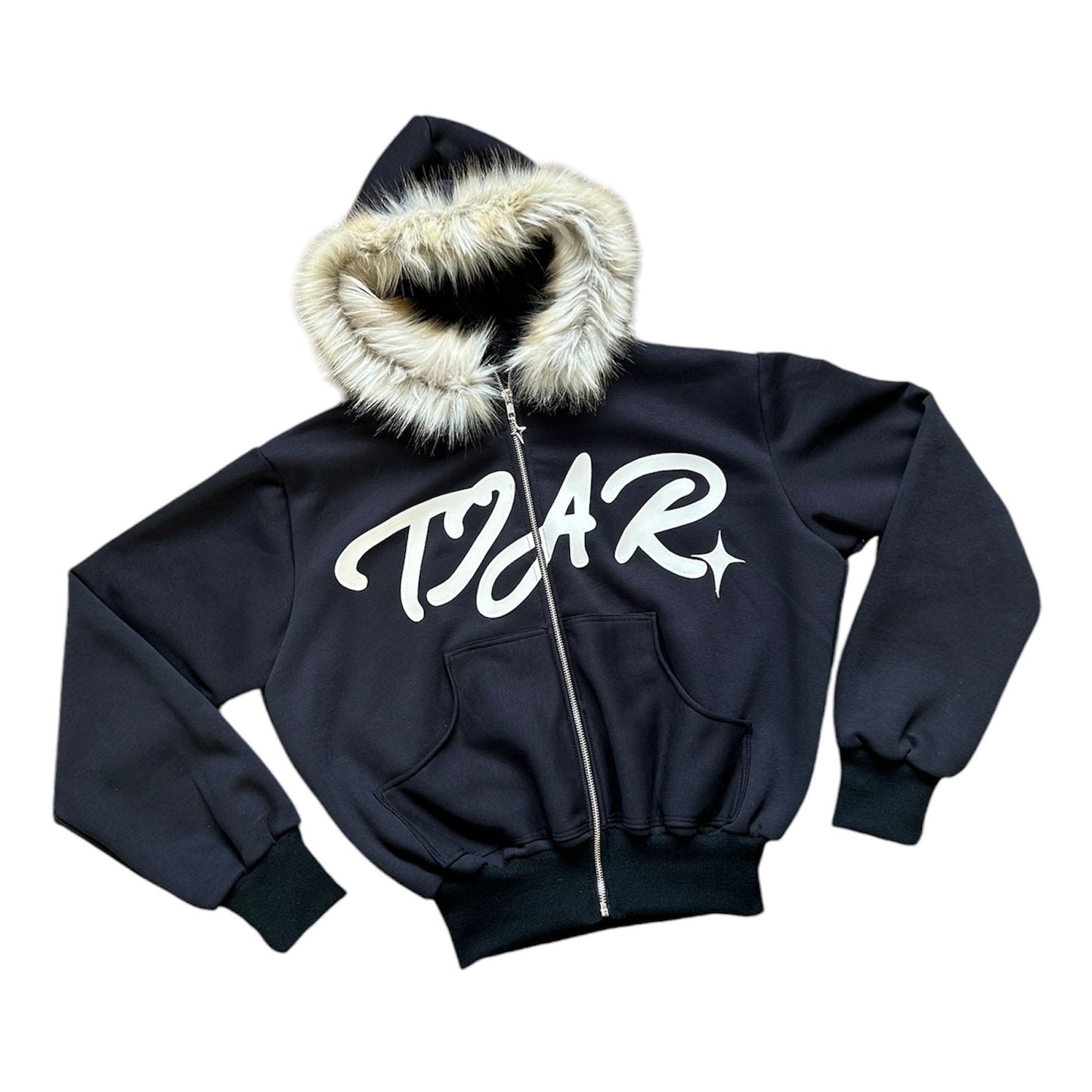 Fluffy zip up