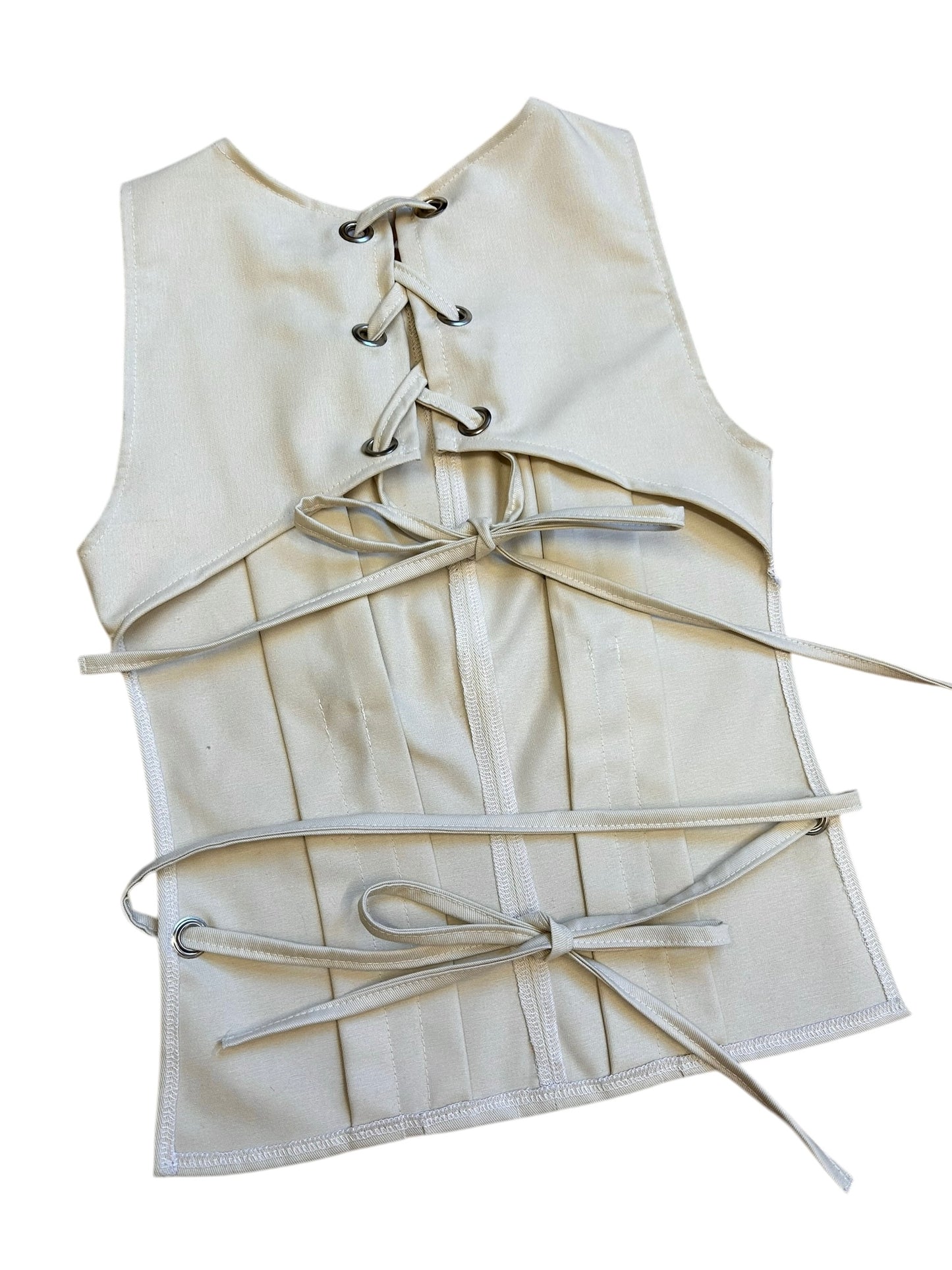 Box pleat vest