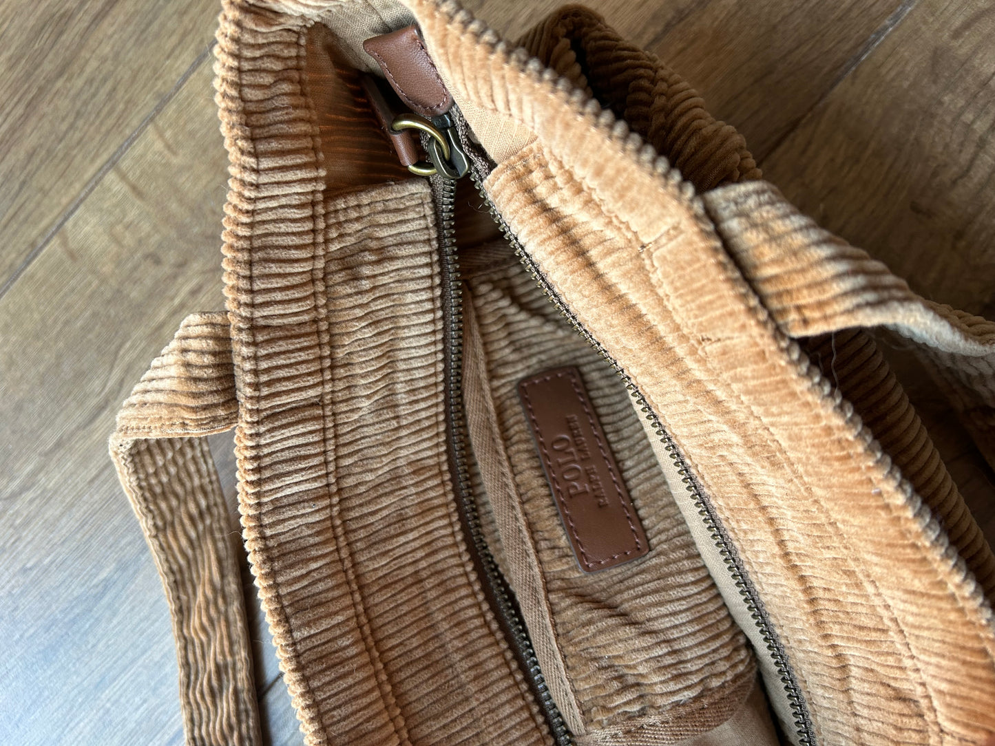 Polo Ralph Lauren corduroy handbag