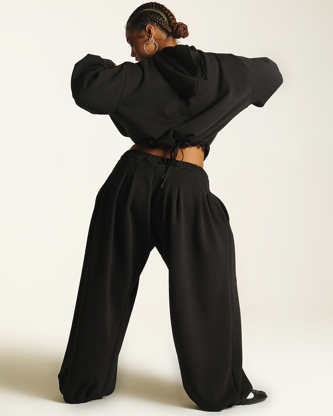 Box pleat sweats
