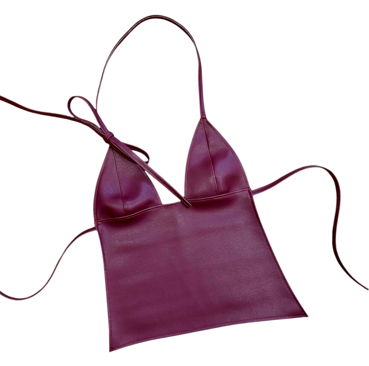 Cherry backless bow cami
