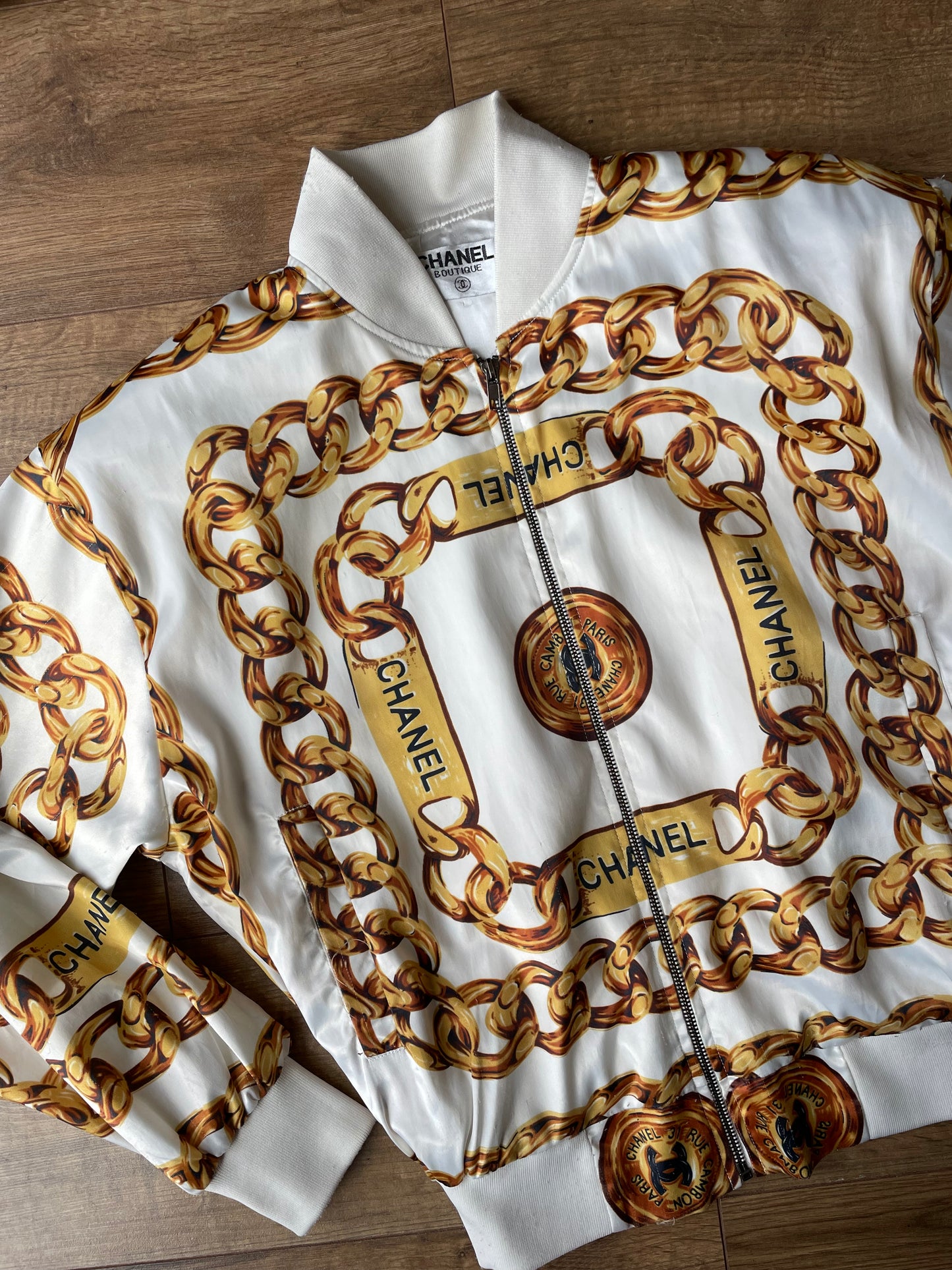 VTG Chanel bomber bootleg