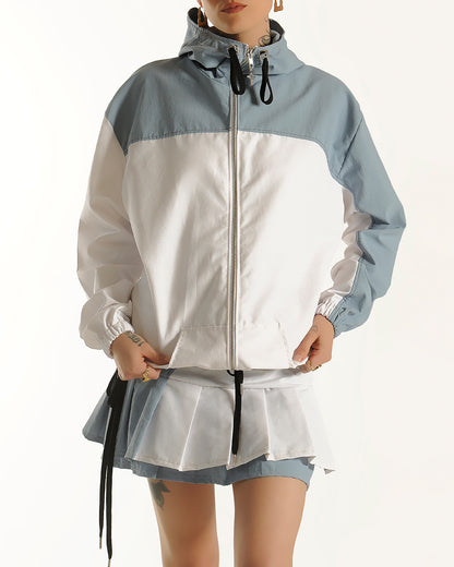 Showerproof zip up- cloud