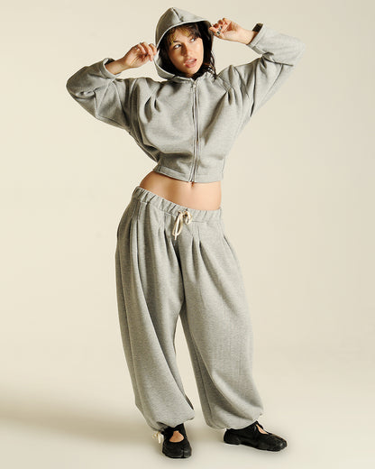Box pleat sweats