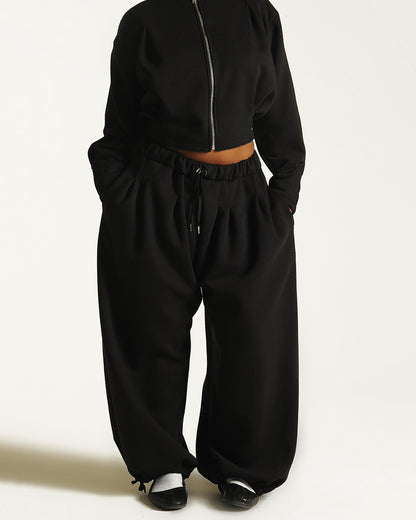 Box pleat sweats
