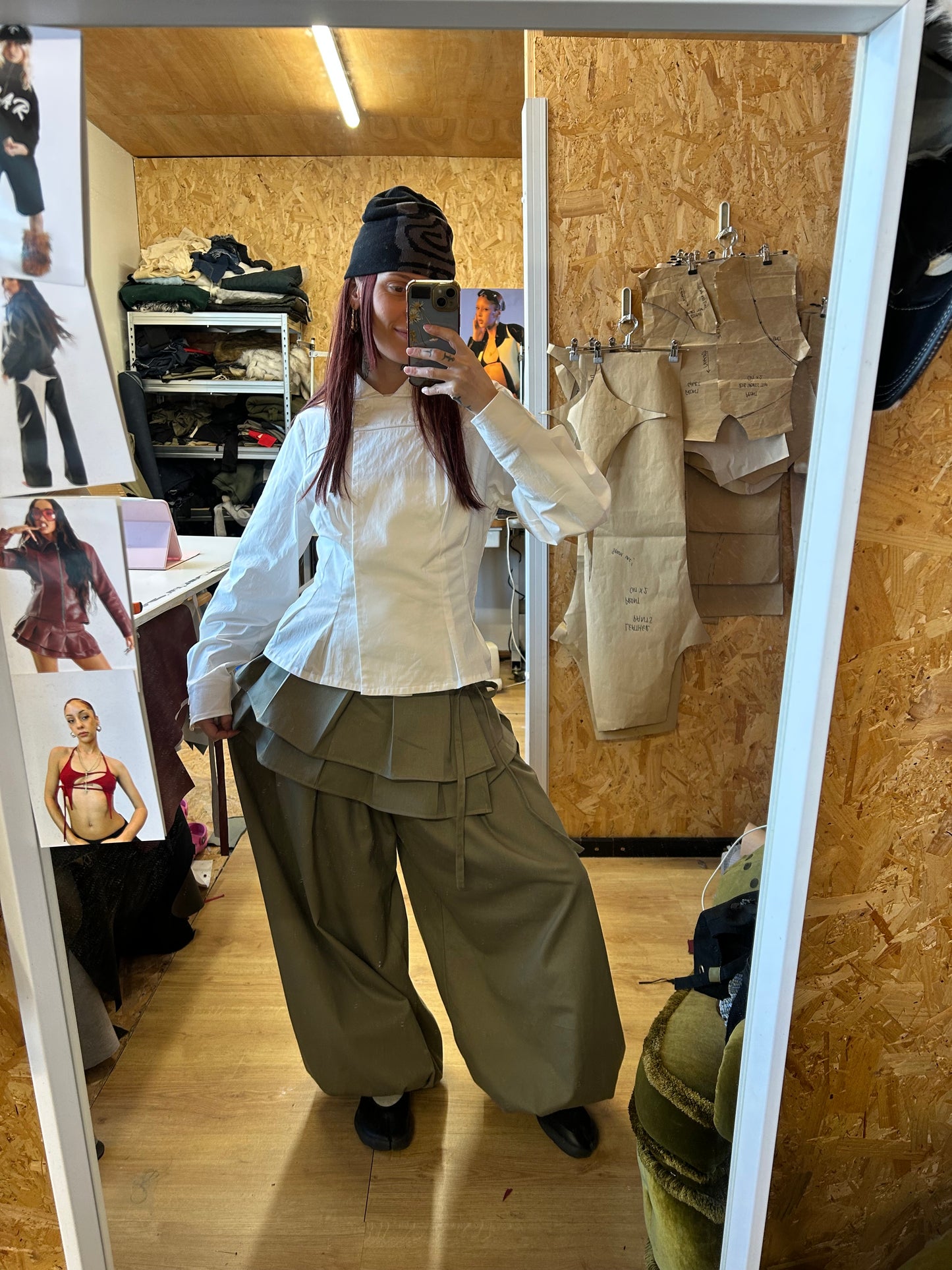 Box pleat skirt add on