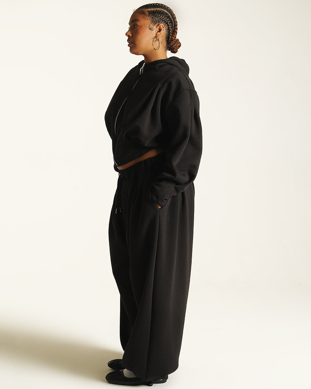 Box pleat sweats