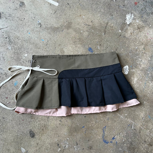 Nylon minis - khaki, navy & pink L