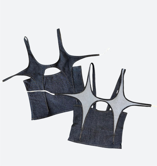 Denim star cami