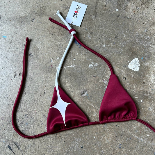 Star kini tops - Cherry wine