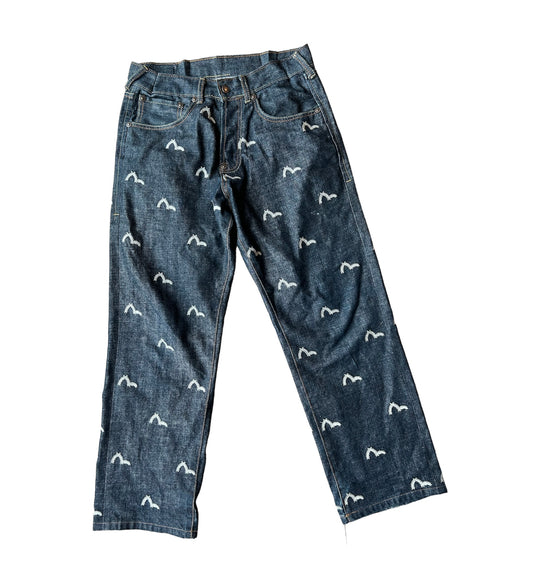 Evisu embroidered jeans W32