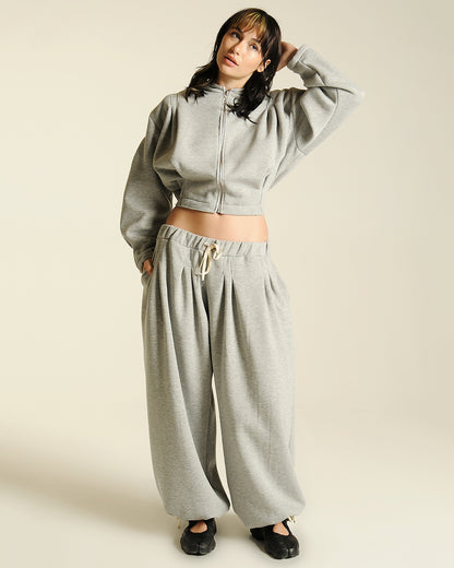 Box pleat sweats