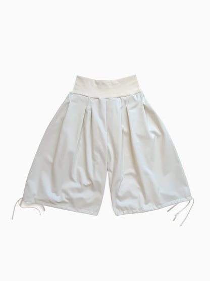 Rib box pleat culottes