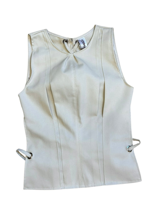 Box pleat vest