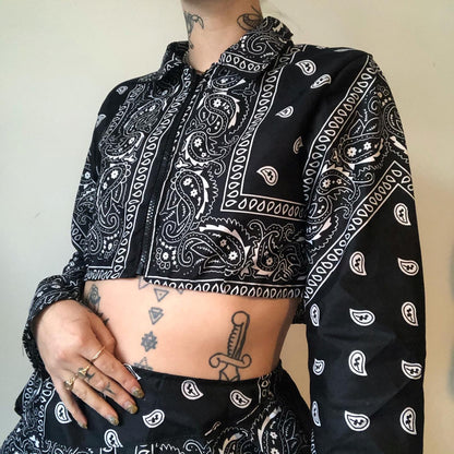TIAR bandana cropped jacket XS/S