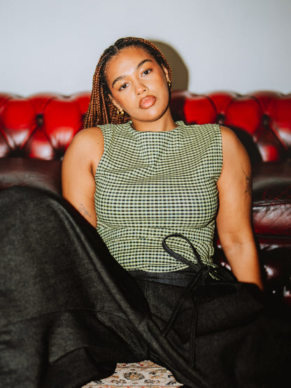 Gingham vest