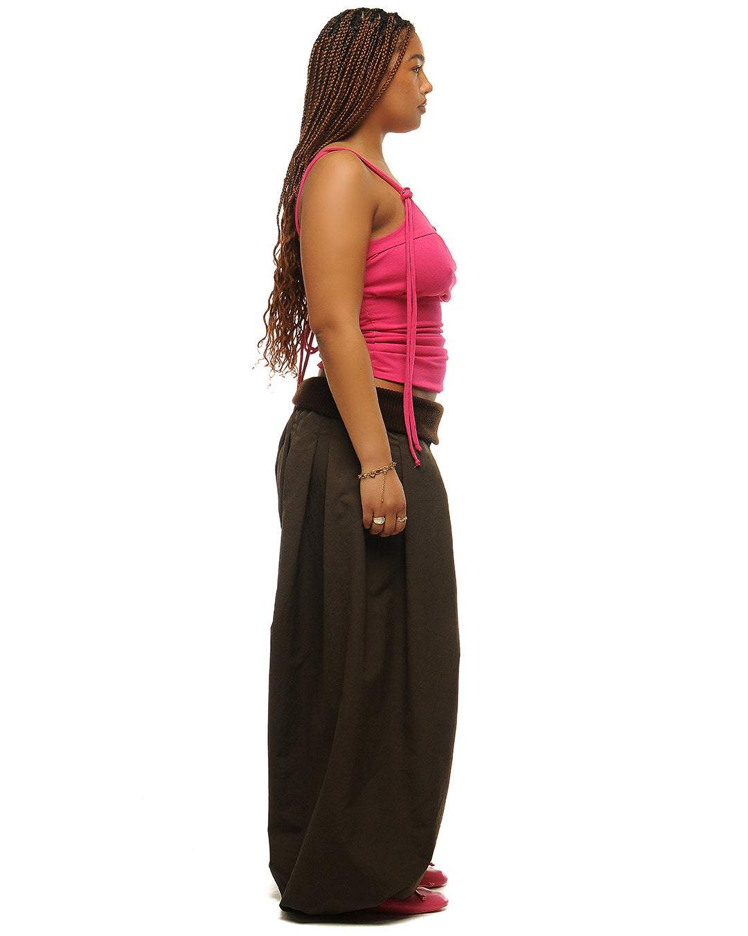 Jersey tassel vest