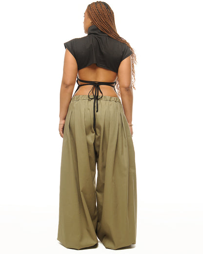 Box pleat shirt