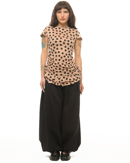 Polka pleat top