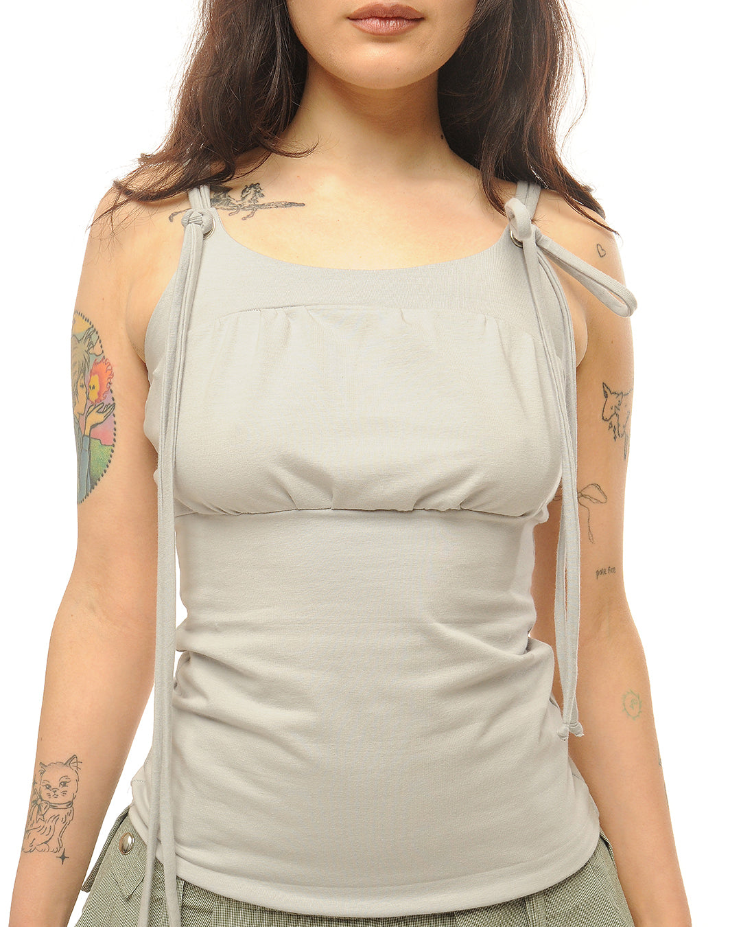 Jersey tassel vest
