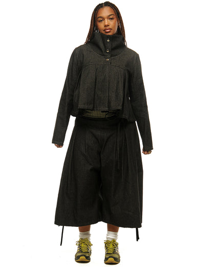 Pleated pea jacket
