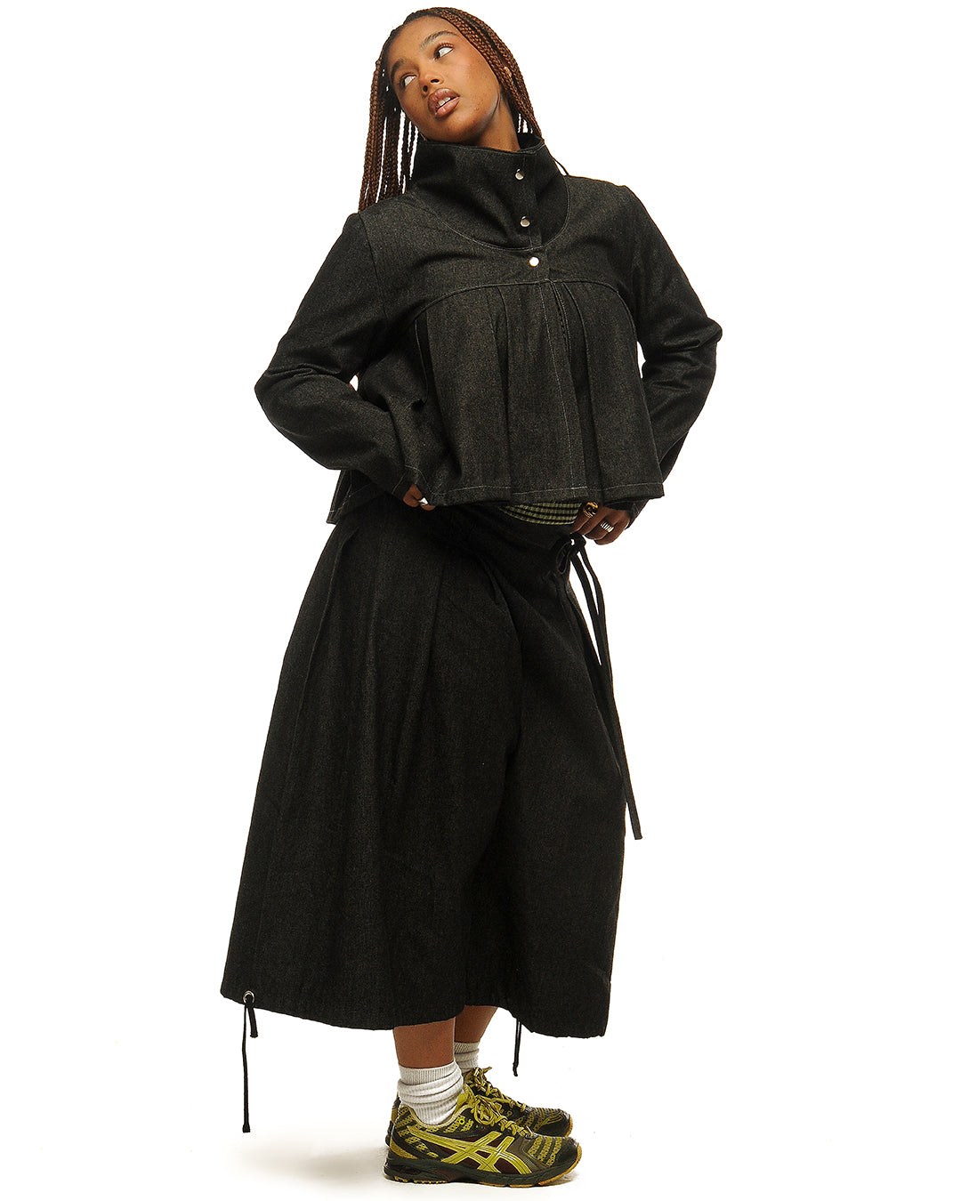 Box pleat culottes