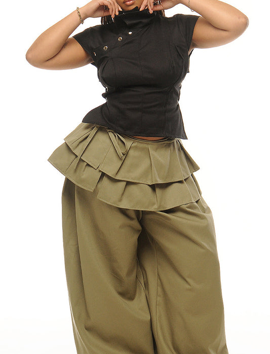 Box pleat skirt add on