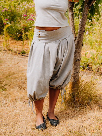 Jersey box pleat culottes