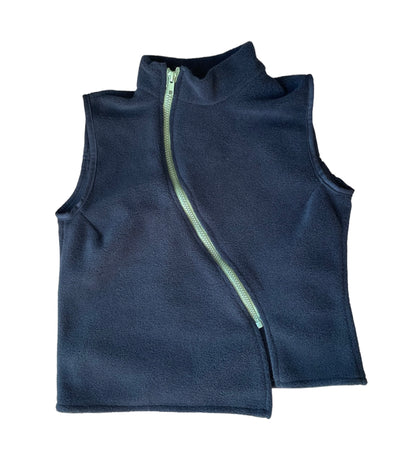 Sleeveless zip up